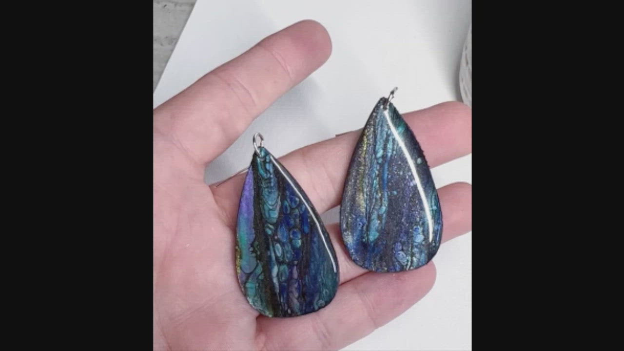 'Peacock Rain 2' Earrings