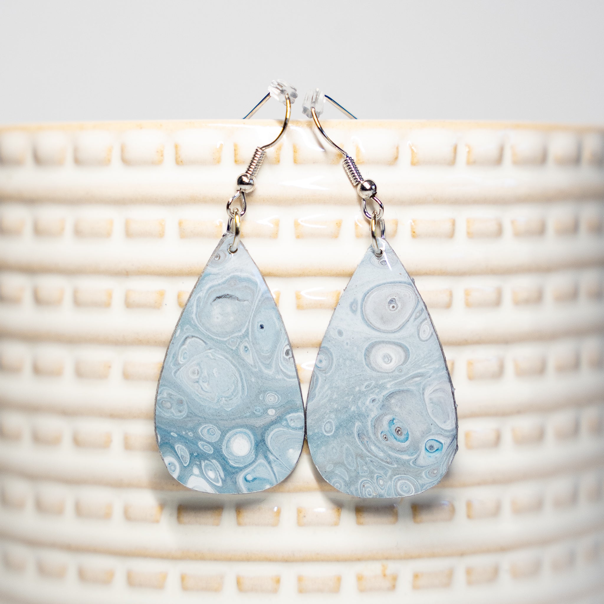 'Grey Geodes' Earrings