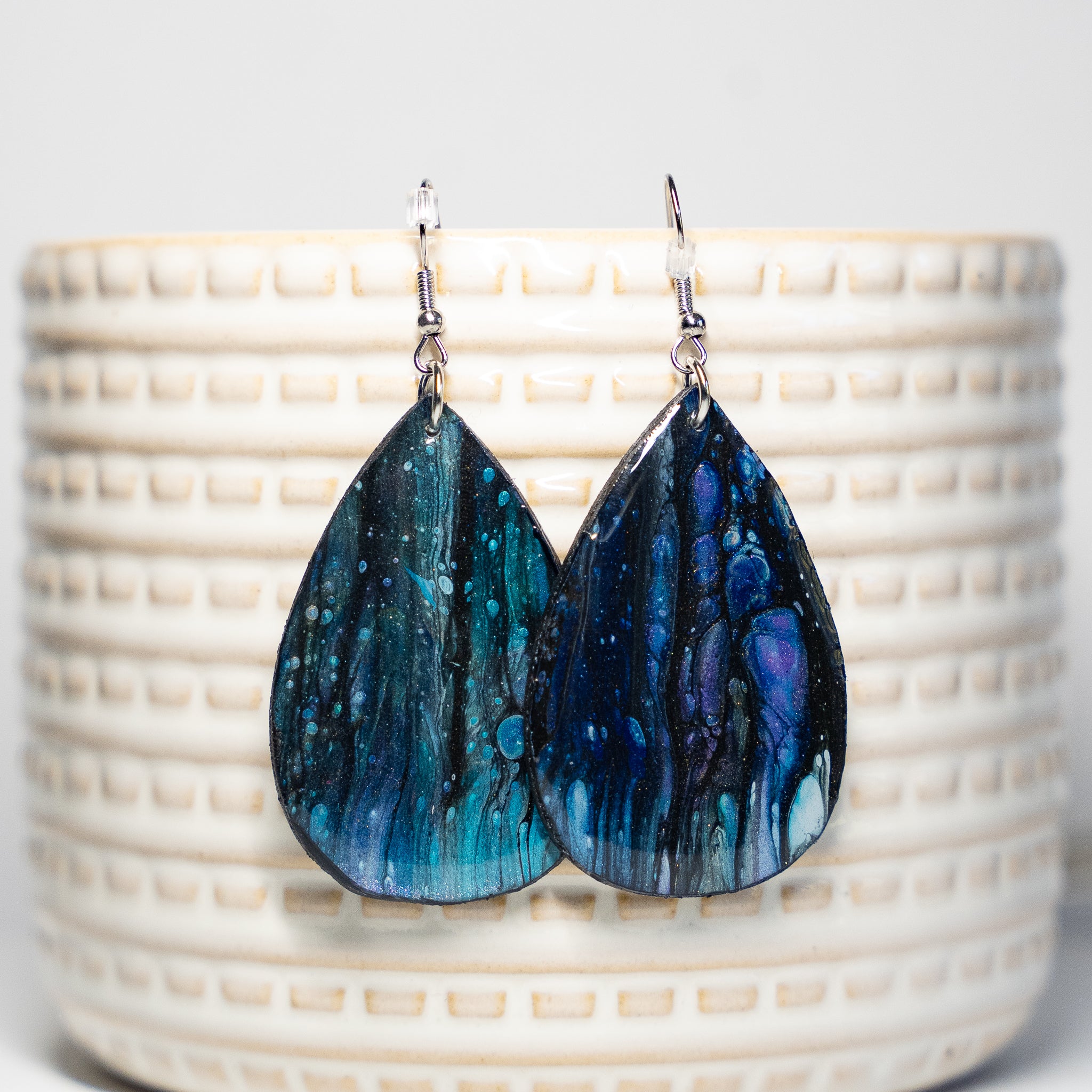 'Peacock Rain' Earrings