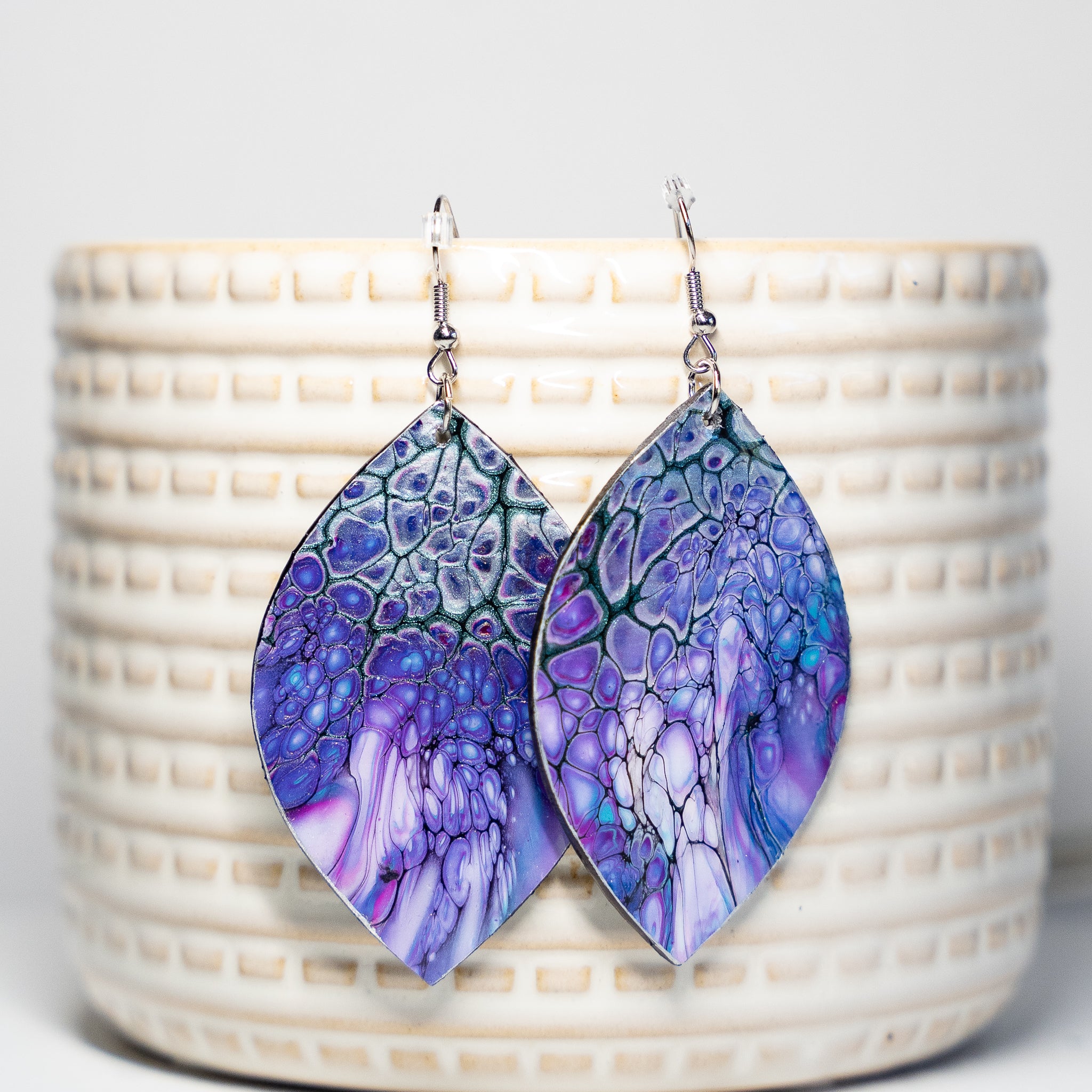 'Purple Dragon Large' Earrings