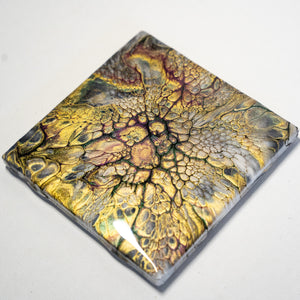 'Earthy Metallics' Coaster - Single