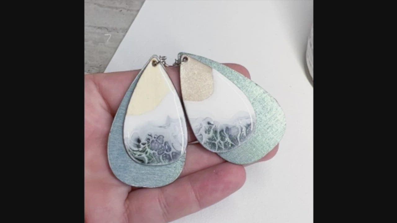 'Seaglass' Layer Earrings